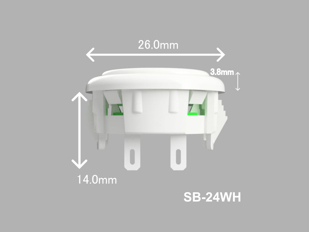 OneFRAME ボタン ホワイト 24mm3個 OneFRAME A set White(24mm x11、30mm x1) – Akecon-アケ魂-