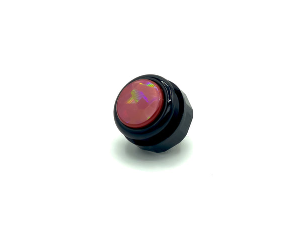 SEIMITSU PSB-14HH-PSN-R 30mm Hologram foil Screw Button Pearl Red