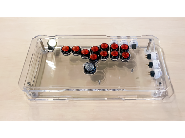 ZERO TWO STICKLESS [All-Button] Rev2 Clear Case Kit